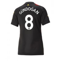 Fotbalové Dres Manchester City Ilkay Gundogan #8 Dámské Venkovní 2022-23 Krátký Rukáv